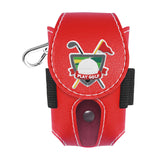 Golf Ball Waist Bag Versatile Portable Lightweight Storage Bag for Women Men Red