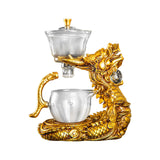 Maxbell Kungfu Glass Tea Set Kung Fu Tea Set for New Year Birthday Gift Father's Day