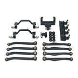 Maxbell 1/16 RC Upgrades Kit Replacement Steering Rod Tie for C64 RC Vehicles Trucks black