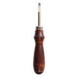 Maxbell Wood Handle Leather Edge Skiving Craft Tools Edge Beveler 1.2mm - Aladdin Shoppers