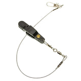Maxbell Fishing Release Clips Reusable with Steel Line for Fishing Trolling Black