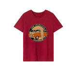 Maxbell Maxbell Women's T Shirt Summer Souvenir Crewneck Tee for Street Traveling Daily Wear L Red