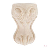 Maxbell 4pcs Solid Wood  Sofa Leg Unfinished Furniture Feet or Couch Chair Cabinet D