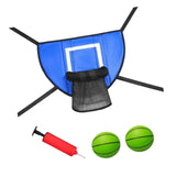 Maxbell Basketball Hoop for Trampoline Sturdy for Dunking Waterproof Basketball Goal blue
