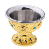 Round FRUIT DECORATIVE BOWL Food Water Temple Serving Food Bowl Home Accs - Aladdin Shoppers