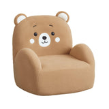 Maxbell 2in1 Kids Cartoon Sofa Bed, Soft Plush, Solid Wood, Safe & Space-Saving Brown Bear Basic