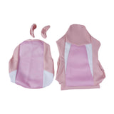 Maxbell Computer Office Chair Slipcovers Breathable Swivel Chair Gaming Chair Covers Pink White