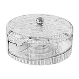 Maxbell Rolling Egg Storage Container Space Saving for Pantry Fridge Door Countertop Clear Single Tier