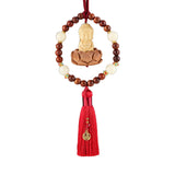 Maxbell Car Rearview Mirror Pendant Lucky Decor for Friend Wall Feng Shui Decor Red Tassel