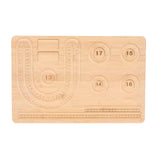 Maxbell Jewelry Beading Board DIY Holder Wood for Necklaces Bracelets Beading Crafts Style A