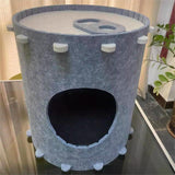 Maxbell Maxbell Cat Bed Cave for Indoor Cats Barrel Shape Soft Pet Cat House for Cats Puppy