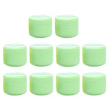 Maxbell Maxbell Refillable Plastic Empty Face Cream Cosmetic Container with Lid Green-50g