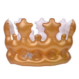 Maxbell Gold Inflatable Queen Crown for Birthday Party Costume Decoration