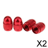Maxbell 2x4x Aluminum  Style Rim Valve/Wheel Air Port Cover Stems Cap Red