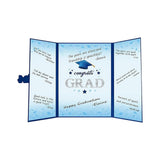 Maxbell Graduation Guest Book Thick Paper Easy to Write on Postcard Decoration Blue