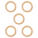 Maxbell Compressor Piston Seals Rubber O-ring Kits Professional Air Pump Piston Ring 5Pcs 1100W Yellow