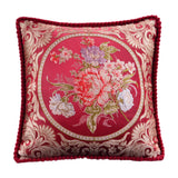 Maxbell European Throw Pillow Cover Decorative Pillowcase for Home Decor Couch Chair Red