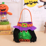 Maxbell Halloween Storage Bag Tote Pouch Sack Candy Gift Bag Handbag Green Witch - Aladdin Shoppers