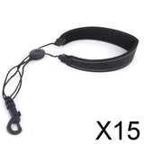 Maxbell 15xAdjustable Padded Sax Saxophone Neck Strap with Snap Hook Black