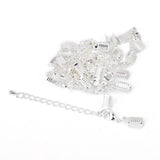 Maxbell 2x12 Cord Crimp End Caps Bail Tip Lobster Clasp Tail Extender Chain DIY Findings