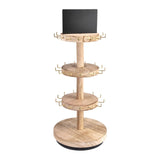 Maxbell Rotating Jewelry Storage Organizer Display Rack for Rings Necklaces Earrings