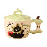 Maxbell Ceramic Coffee Mug Ornament Novelty Drinking Cup for Milk Beverage Household green