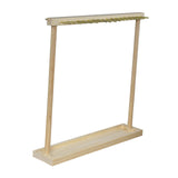 Maxbell Jewelry Organizer Display Stand Necklace Holder Rack for Anniversary Wedding Light Brown