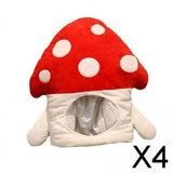 Maxbell 4xCostume Headgear Cosplay Headband Boy Girl Decorations Dress up Mushroom Hat