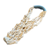 Maxbell Handwoven Drink Carrier Coffee Beverage Woven Rope Cup Holder White Blue