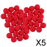 Maxbell 5x50x Red Clown Noses Bulk Costume Accessory for Performance Birthday Festival