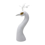 Peacock Mannequin Head Floral Arrangement Decor Home Decor for Wedding Party White