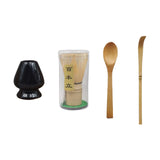 Maxbell Japanese Matcha Set Japanese Tea Utensils Traditional Gifts Matcha Whisk Set black