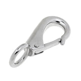 Maxbell 304 Stainless Steel Rigid Fixed Eye Boat Spring Snap Hook Silver 3# 9.3cm - Aladdin Shoppers