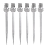 Maxbell 6 Pieces Harrows Darts Steel Tips Conversion Dart Tip Points 2BA Silver - Aladdin Shoppers