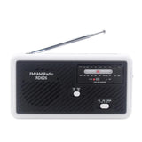 Maxbell Portable Emergency AM/FM Radio, Solar Hand Crank Power, Weather Radio with LED Reading Lamp Black - Aladdin Shoppers