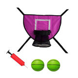 Maxbell Basketball Hoop for Trampoline Sturdy for Dunking Waterproof Basketball Goal pink