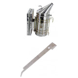 Maxbell Beekeeping Stainless Steel Bee Hive Smoker w/Heat Shield & J Hook Beehive Tool