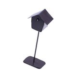Maxbell Dollhouse Bird House Pretend Play DIY for Garden Micro Landscape Diorama dark brown
