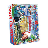 Maxbell 24 Pieces Christmas Calendar with Acrylic Hanging Doll Xmas Party Decoration Style D