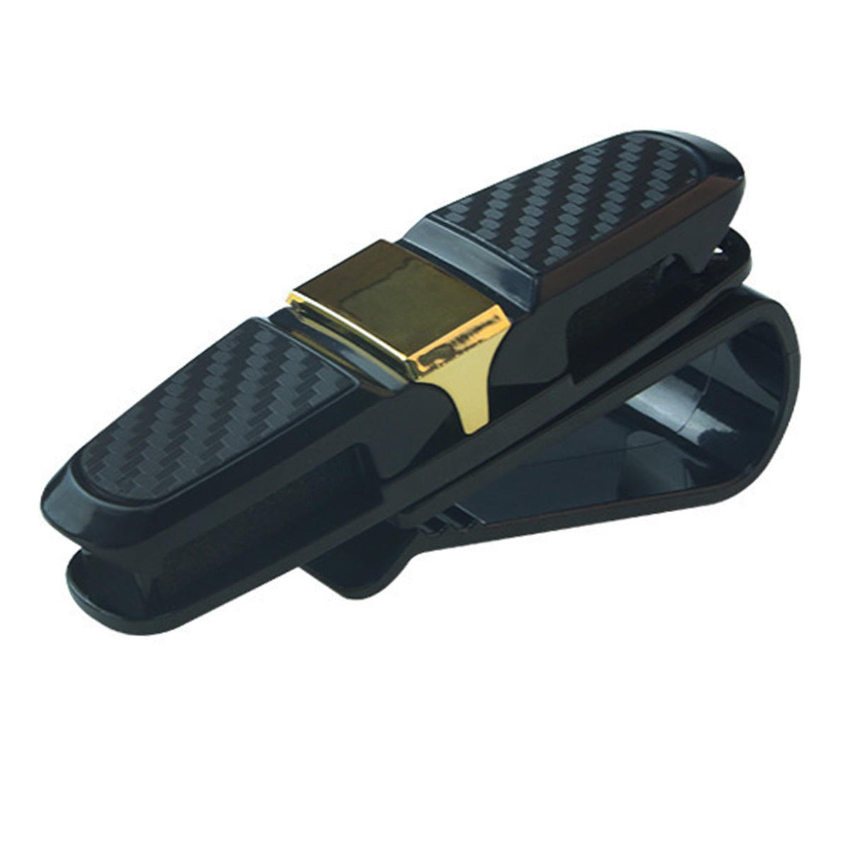 Maxbell Generic Car Visor Sunglasses Holder Double Ends Clip Eyeglasses Mount Hanger Gold