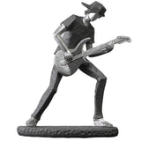 Rock Band Resin Statue Singer Musical Instruments Sculpture Electric Guitar