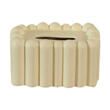 Tissue Holder Modern Decorative Tissue Dispenser for Tabletop Hotel Dressers Cream