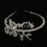 Wedding Bridal Crystal Rhinestone Flower Headband Hair Band Headpiece