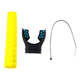 Scuba Regulator Silicone Mouthpiece Color Tab & Hose Vented Protector Yellow
