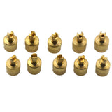 Maxbell 10x10 Pieces Motorcyle Car Slotted Head Valve Stem Caps for Core Remover Tools