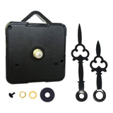 Maxbell Maxbell Wall Clock Movement Mechanism Battery Operated Silent Sweep Repair Parts Black with 2 Pointer