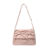 Maxbell Women Underarm Bag with Bowknot Decor Elegant Medium Size Purse Shoulder Bag Pink