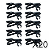 Maxbell 20x10 Pieces Portable Microphone Lapel Tie Lavalier Mic Metal Clip Holder 8mm