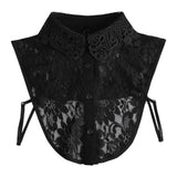 Maxbell Fake Collar Adjustable Elegant Women False Collar for Clothes Outfits Shirts Black