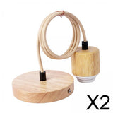 Maxbell 2xChandelier Single Head with Cord Plug in Pendant Light for Home Stair